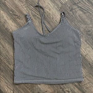 Striped Black and White Women's Top